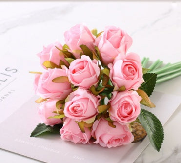 Silk rose petal detail showing realistic layered fabric petals
