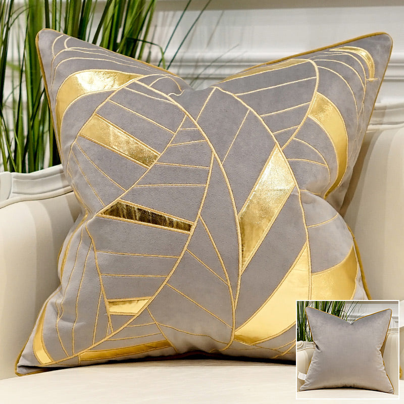 Embroidered Throw Pillow for Modern Light Luxury Sofa