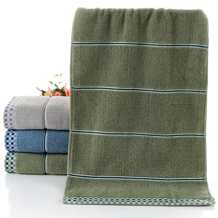 Spa-soft embroidered cotton face towel included in the self-care kit