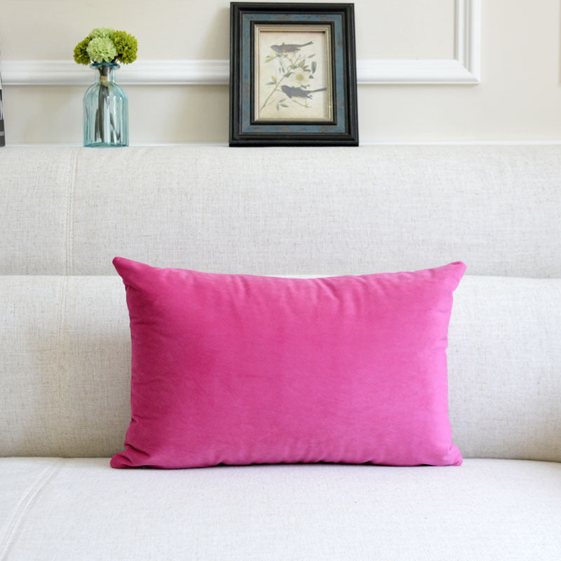 Sofa Velvet Throw Pillow