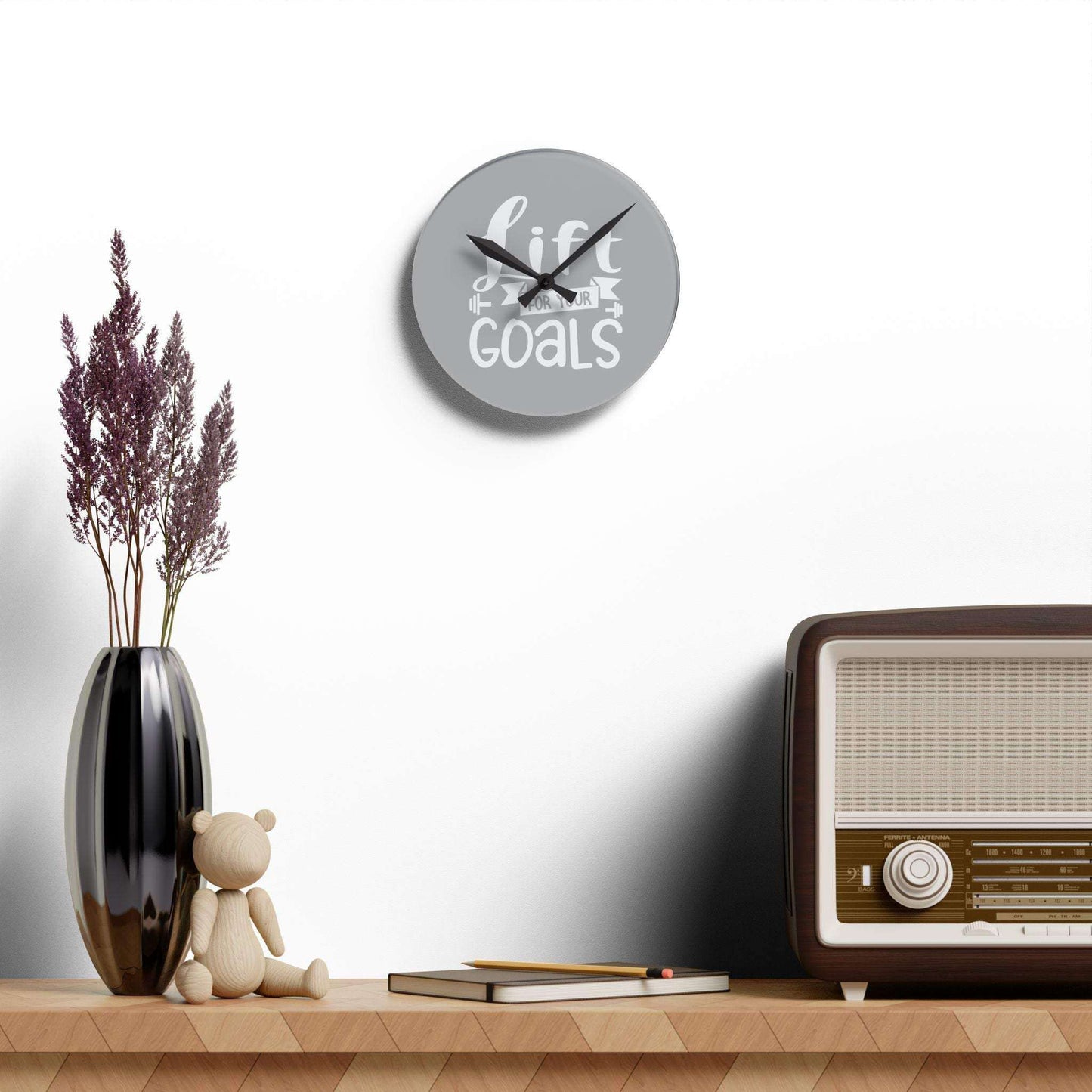 Motivational Acrylic Wall Clock