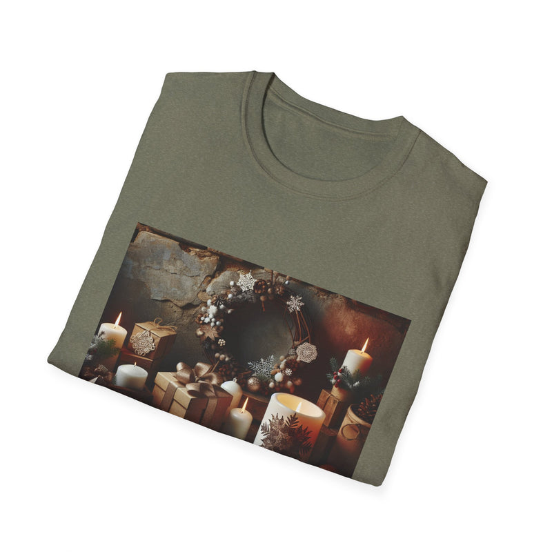 Cozy Holiday Vibes Unisex Softstyle T-Shirt - Perfect Gift for Christmas Celebrations