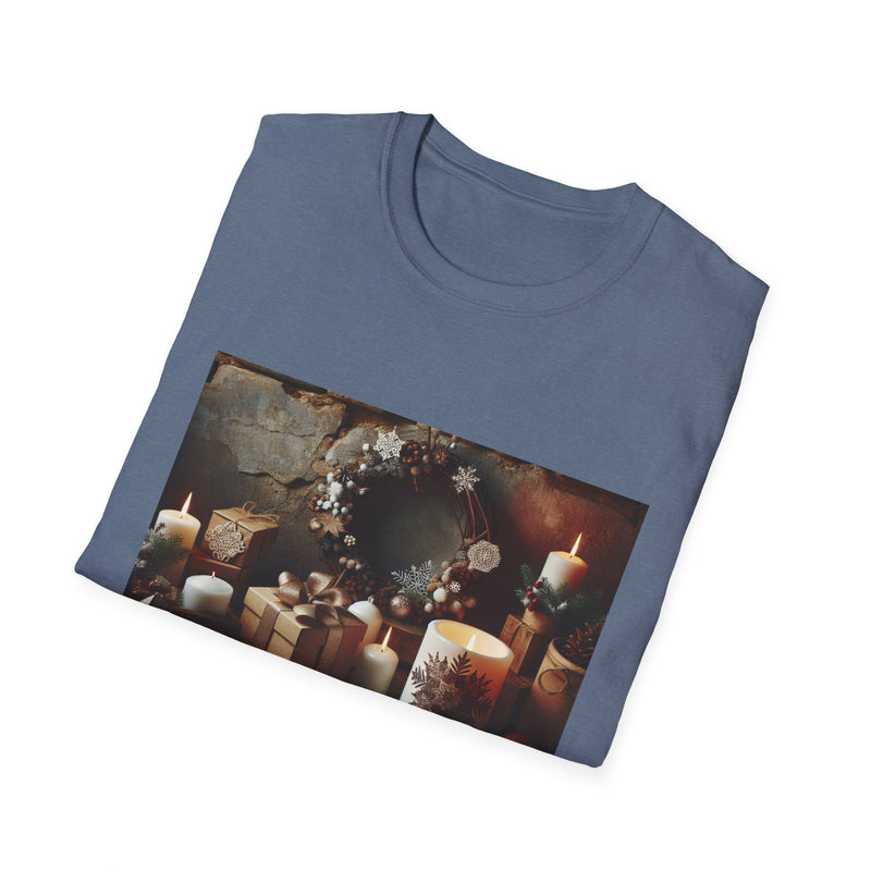 Cozy Holiday Vibes Unisex Softstyle T-Shirt - Perfect Gift for Christmas Celebrations