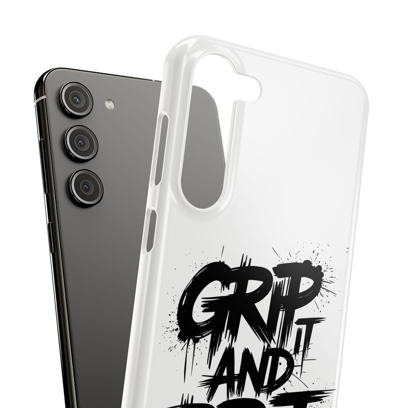 Stylish Slim Case with 'GRIP AND RIP IT' Design