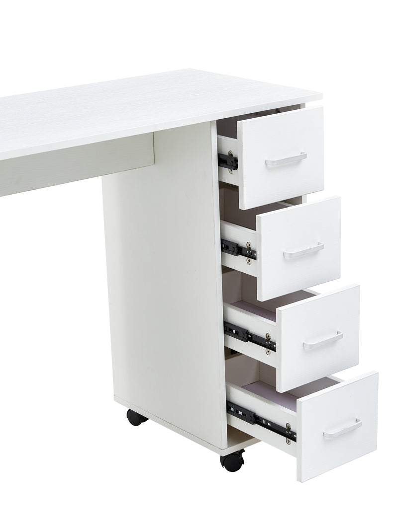 Home Office Computer Desk Table with Drawers White 41.73‘’L 17.72\'\'W 31.5\'\'H