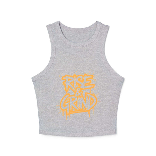 Micro Rib Racer Tank Top - Motivational Workout Apparel