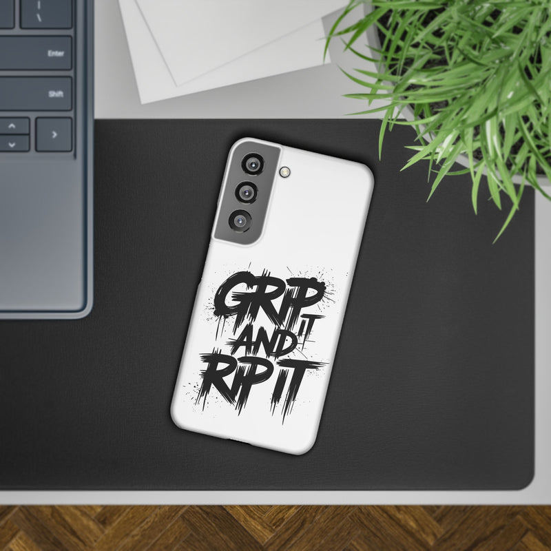 Stylish Slim Case with 'GRIP AND RIP IT' Design