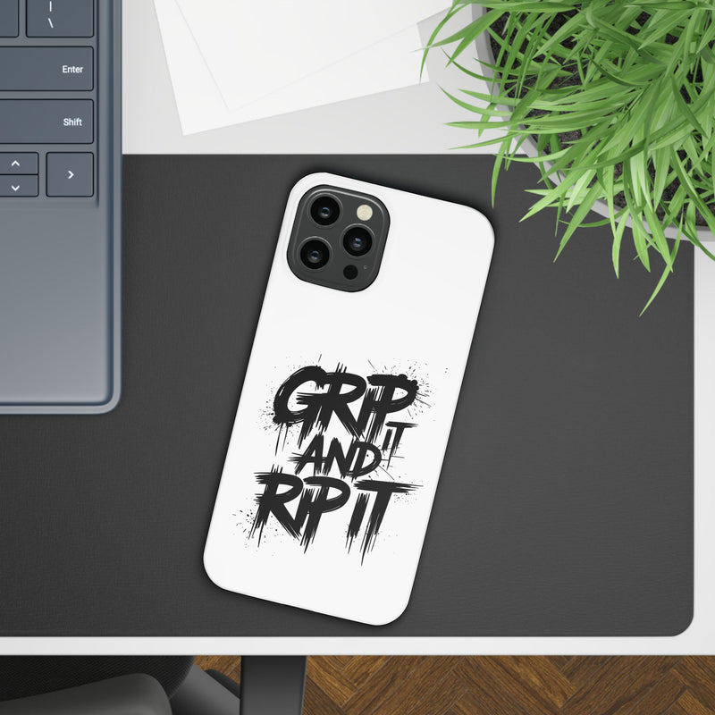 Stylish Slim Case with 'GRIP AND RIP IT' Design