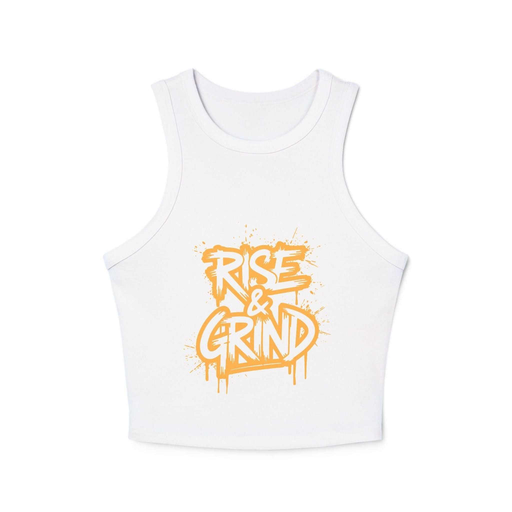 Micro Rib Racer Tank Top - Motivational Workout Apparel