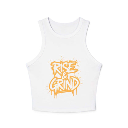 Micro Rib Racer Tank Top - Motivational Workout Apparel