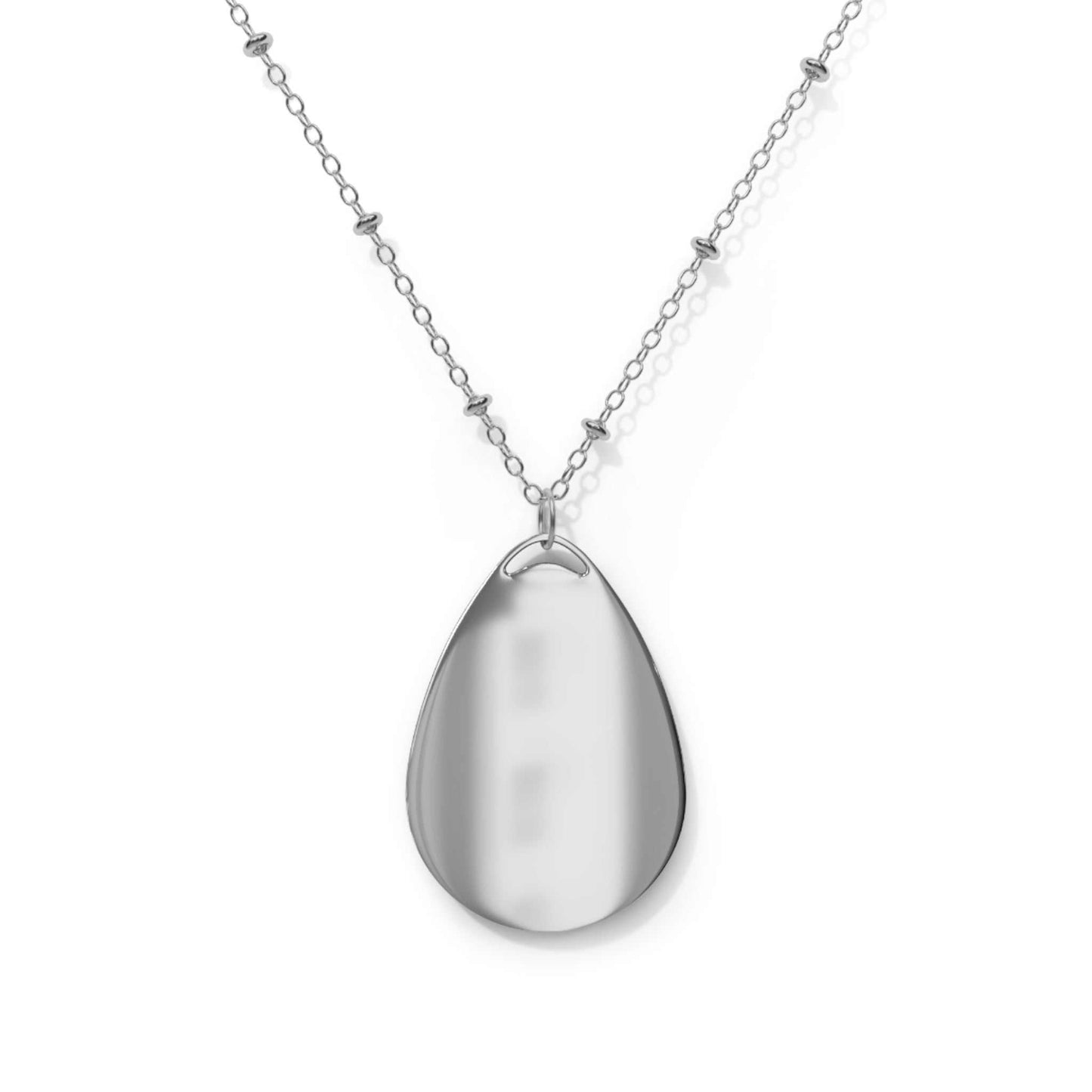 Bohemian Oval Necklace With Colourful Swirl Design-Perfect For Gifts .