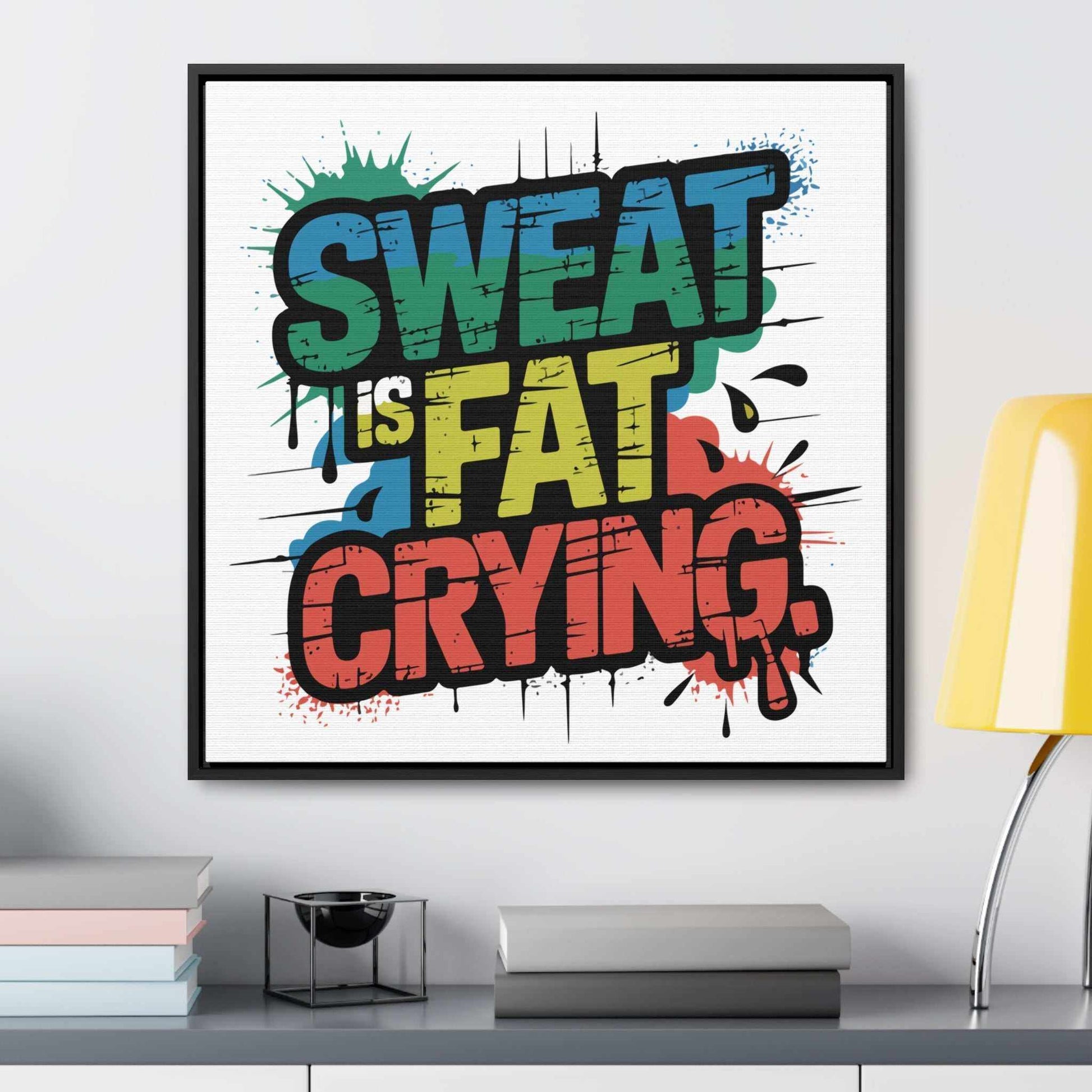 Fat Crying' - Fitness Wall Art