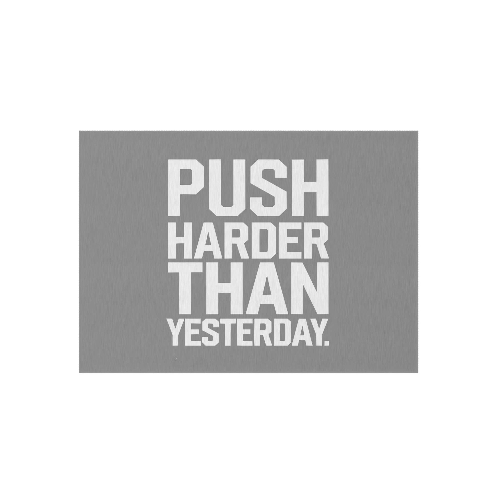 Motivational Outdoor Rug - Push Harder