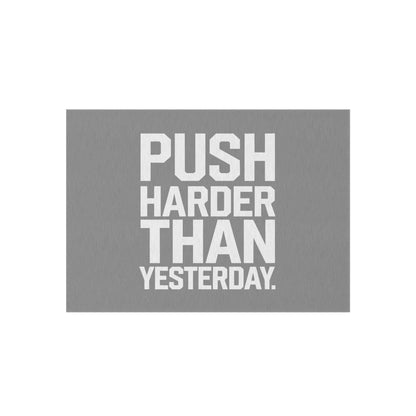 Motivational Outdoor Rug - Push Harder