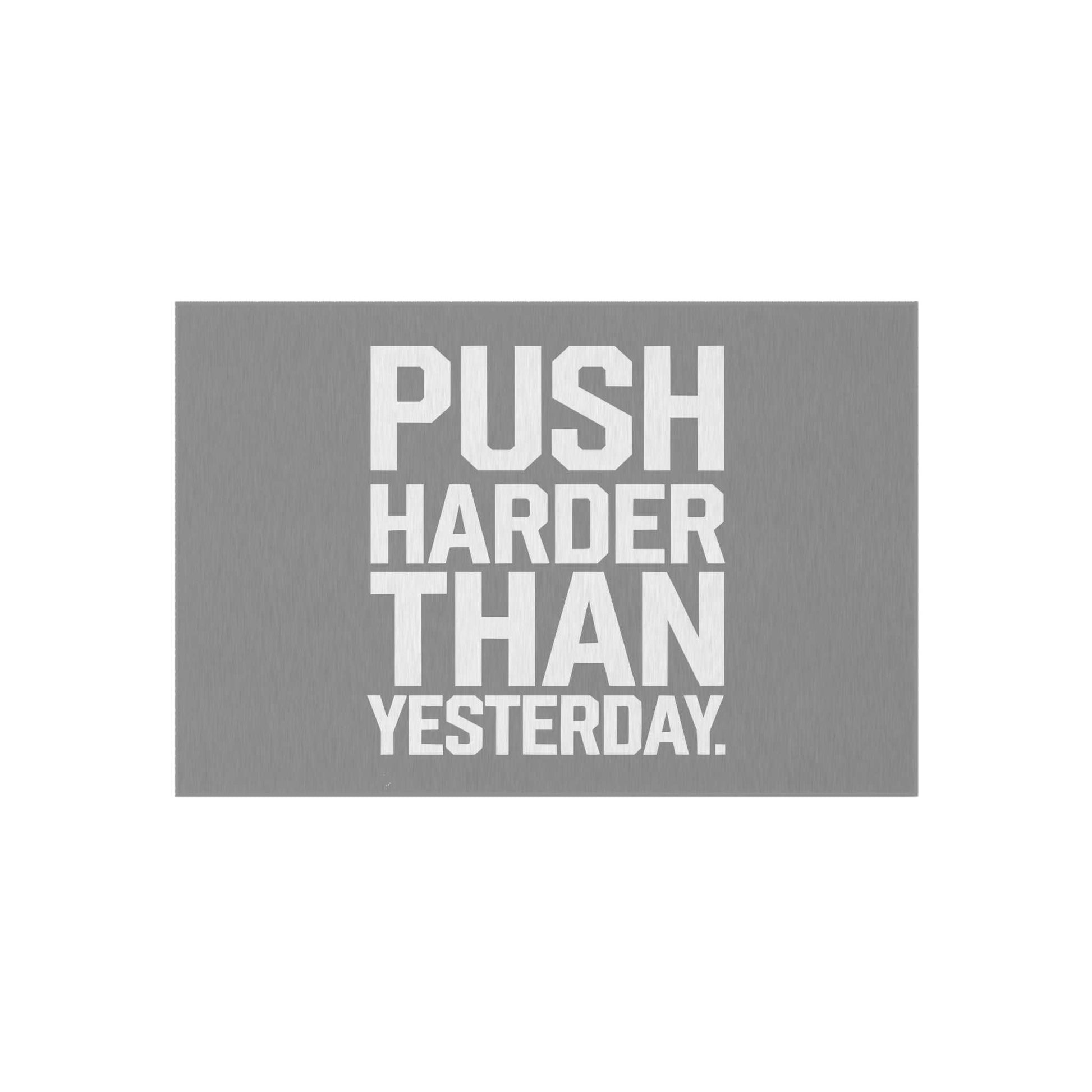 Motivational Outdoor Rug - Push Harder