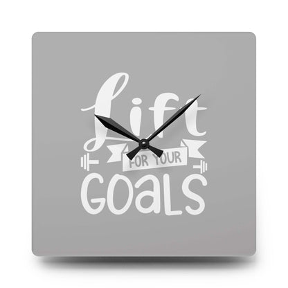 Motivational Acrylic Wall Clock