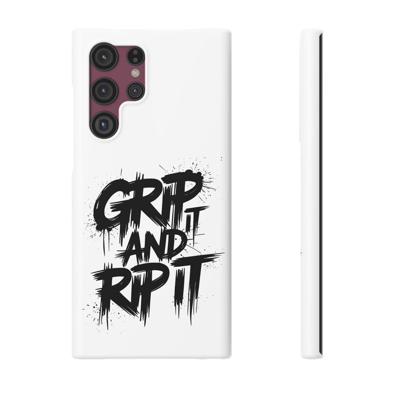 Stylish Slim Case with 'GRIP AND RIP IT' Design