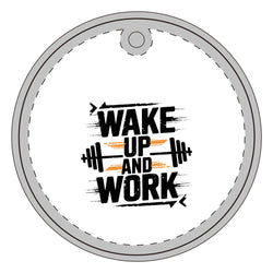 Fitness Motivational Ceramic Ornament - 'Wake Up and Work'