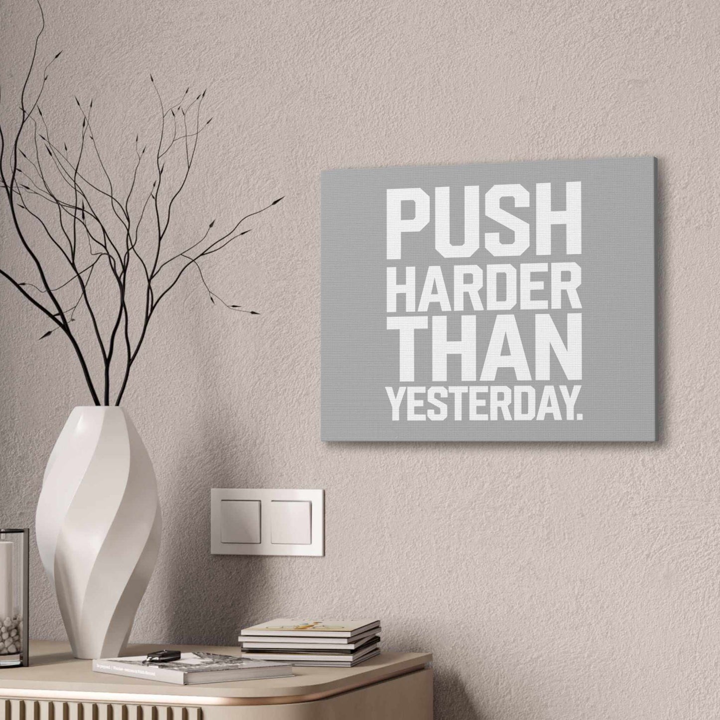 Motivational Canvas Wall Art  Than Yesterday art that mk  Canvas Wall.