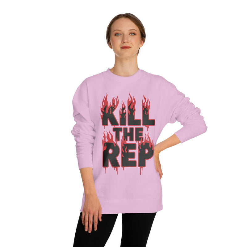 Kill the Rep Unisex Crew Neck Sweatshirt | Bold and Edgy Sweatshirt for Fitness Enthusiasts