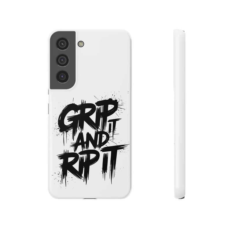 Stylish Slim Case with 'GRIP AND RIP IT' Design