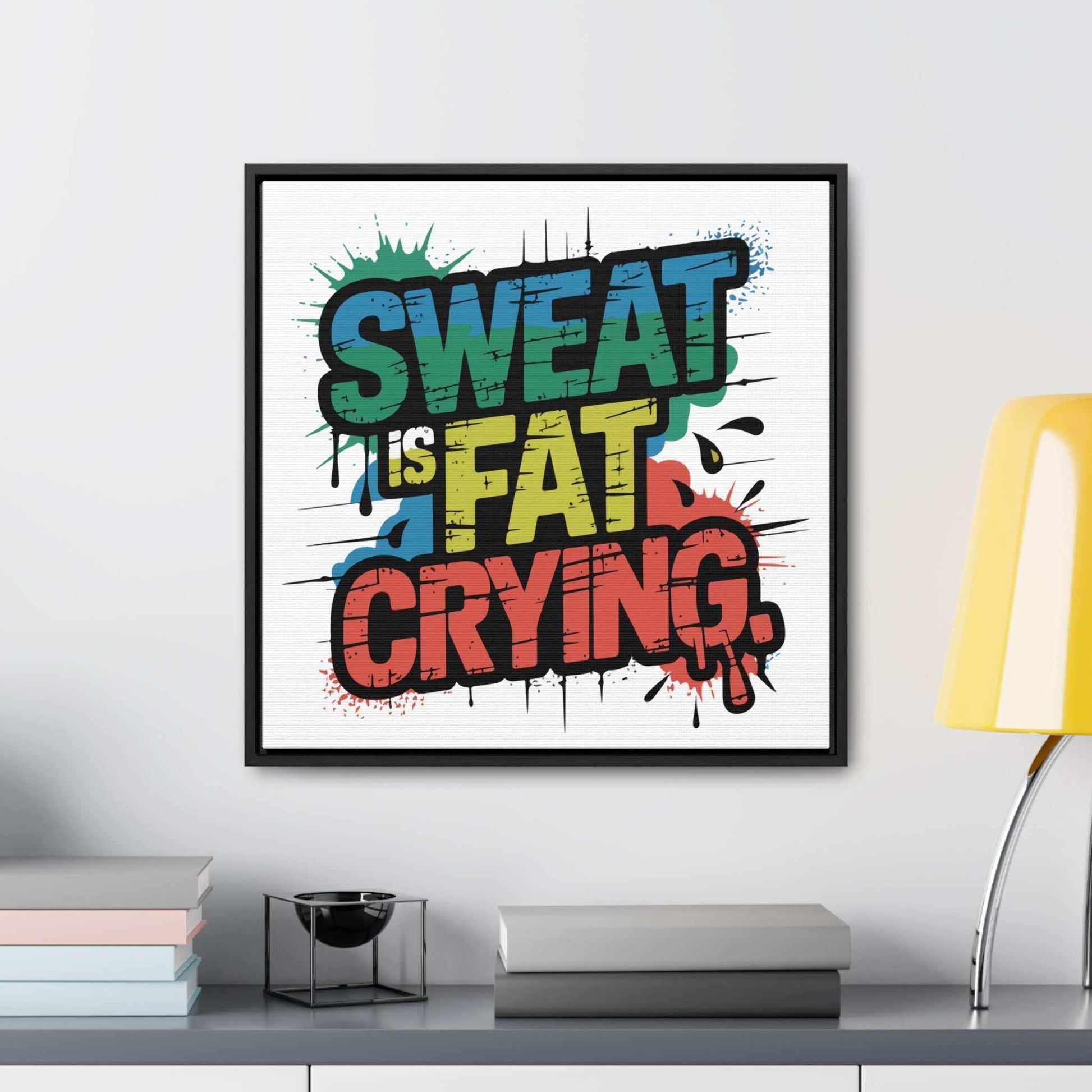 Fat Crying' - Fitness Wall Art