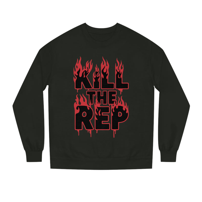 Kill the Rep Unisex Crew Neck Sweatshirt | Bold and Edgy Sweatshirt for Fitness Enthusiasts