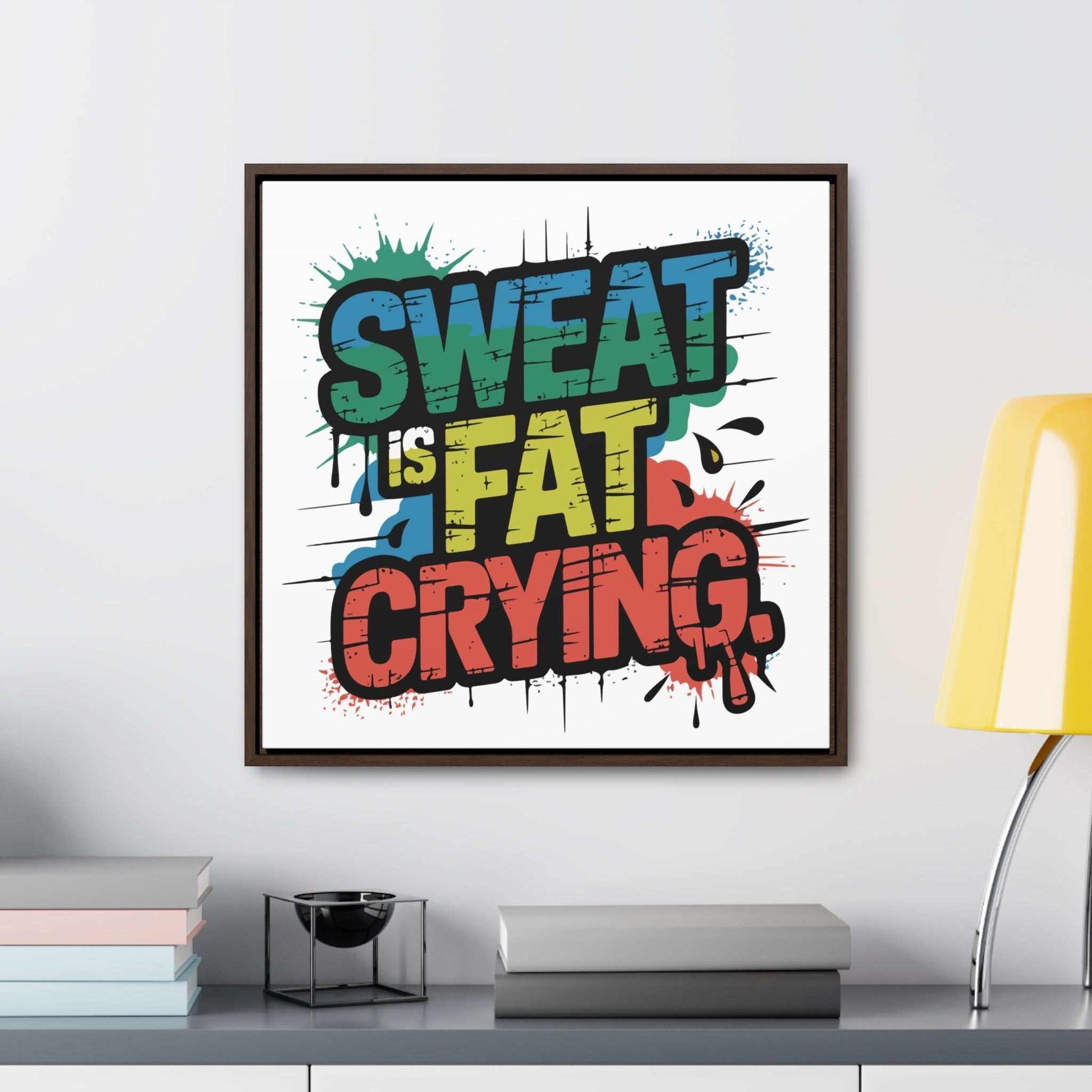 Fat Crying' - Fitness Wall Art