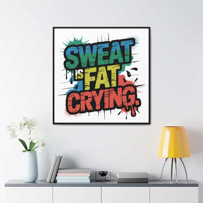 Fat Crying' - Fitness Wall Art