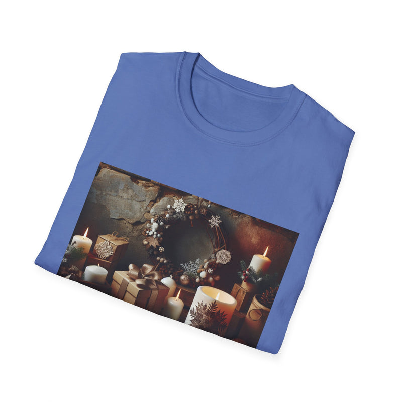 Cozy Holiday Vibes Unisex Softstyle T-Shirt - Perfect Gift for Christmas Celebrations