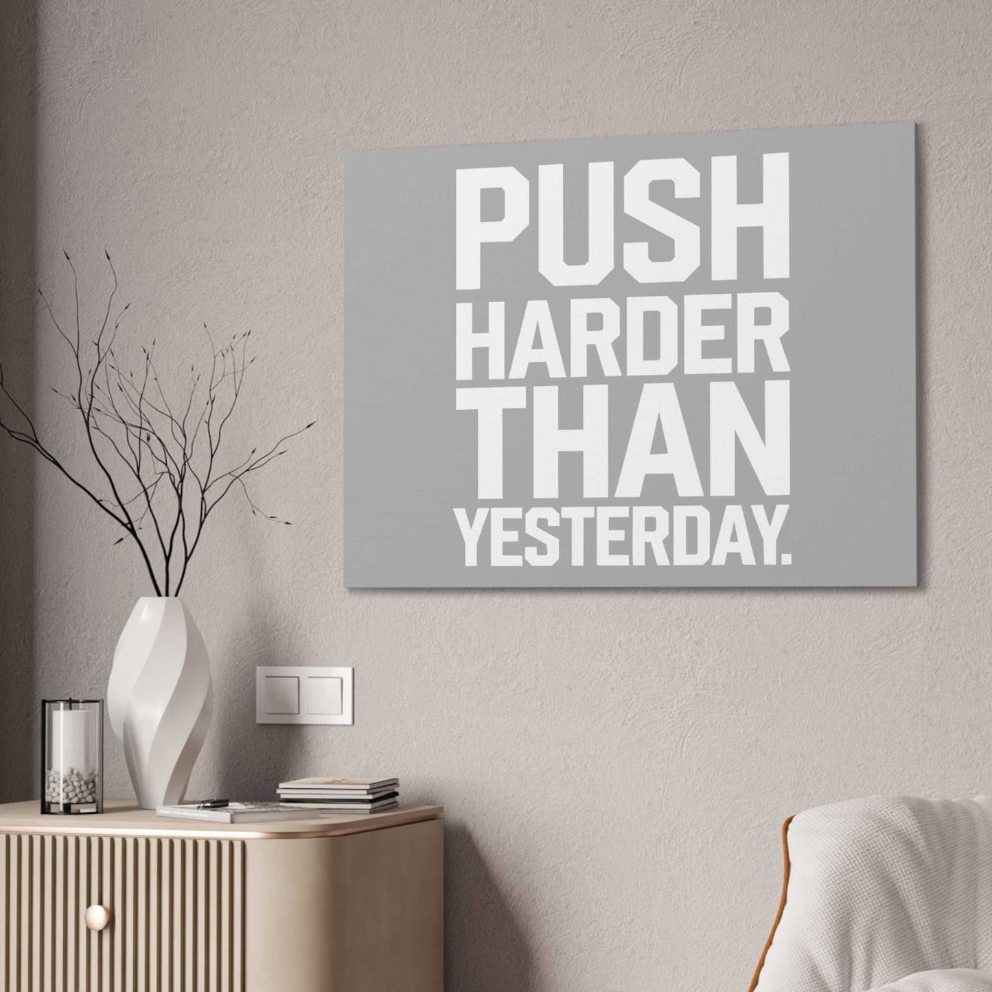 Motivational Canvas Wall Art  Than Yesterday art that mk  Canvas Wall.