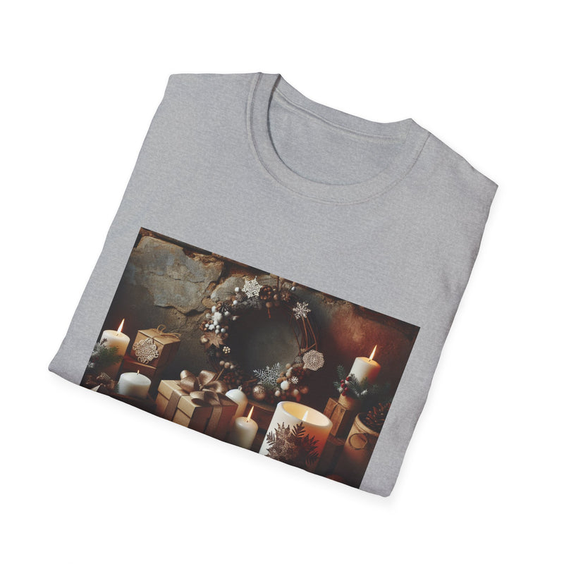 Cozy Holiday Vibes Unisex Softstyle T-Shirt - Perfect Gift for Christmas Celebrations