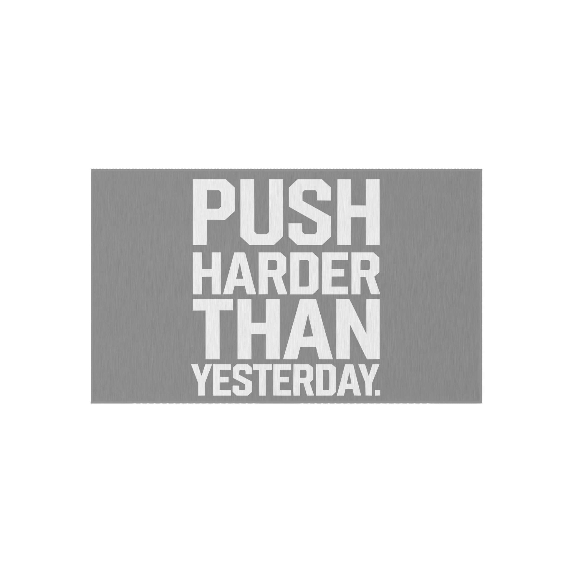 Motivational Outdoor Rug - Push Harder