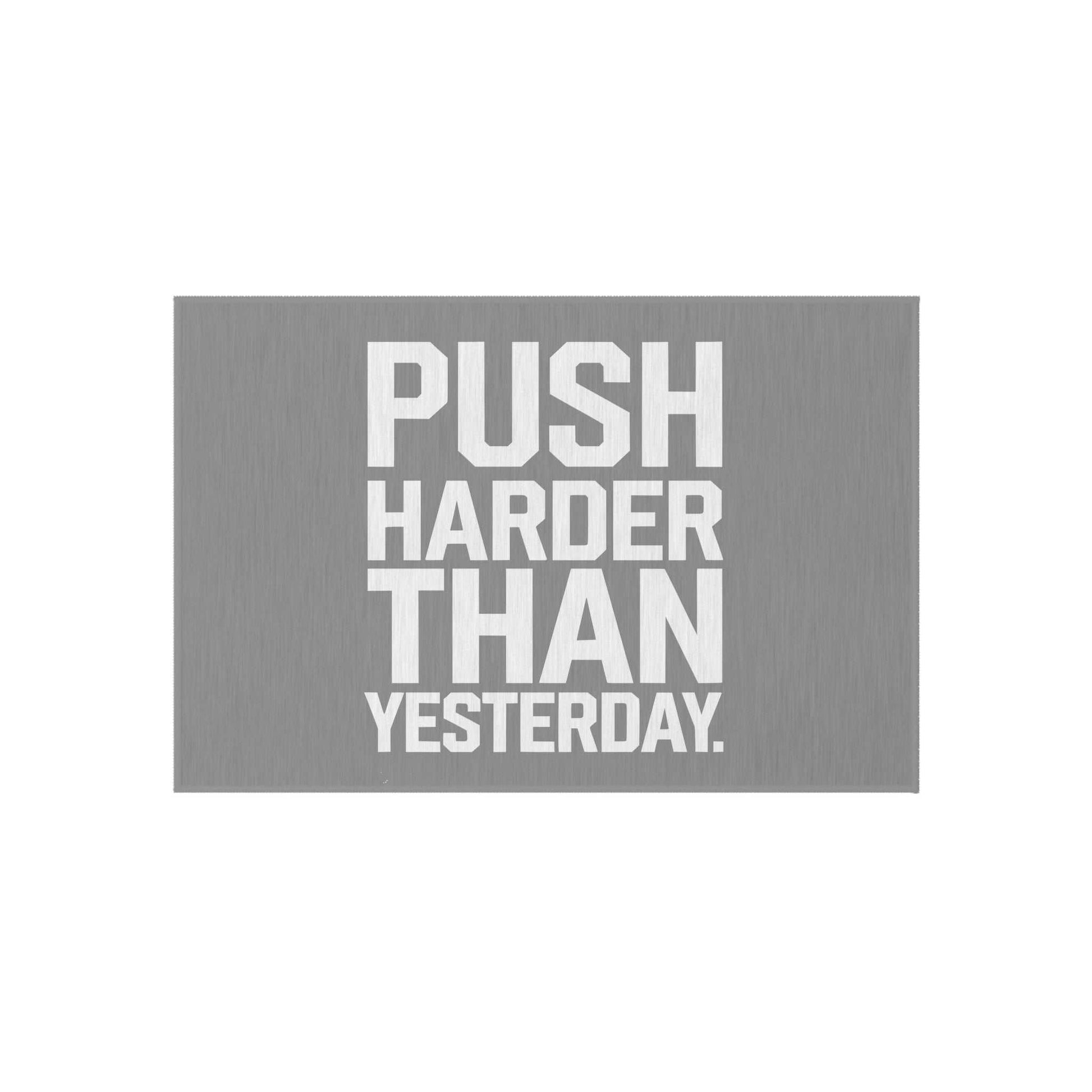 Motivational Outdoor Rug - Push Harder