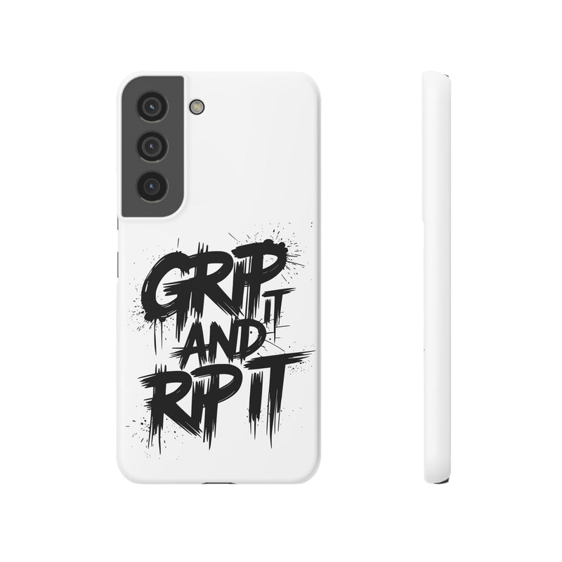 Stylish Slim Case with 'GRIP AND RIP IT' Design