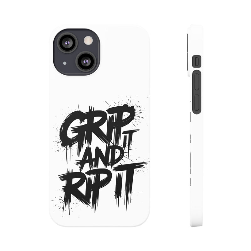 Stylish Slim Case with 'GRIP AND RIP IT' Design