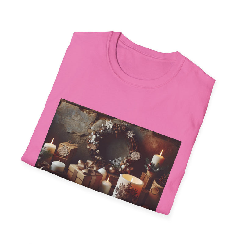 Cozy Holiday Vibes Unisex Softstyle T-Shirt - Perfect Gift for Christmas Celebrations