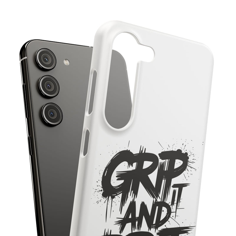 Stylish Slim Case with 'GRIP AND RIP IT' Design