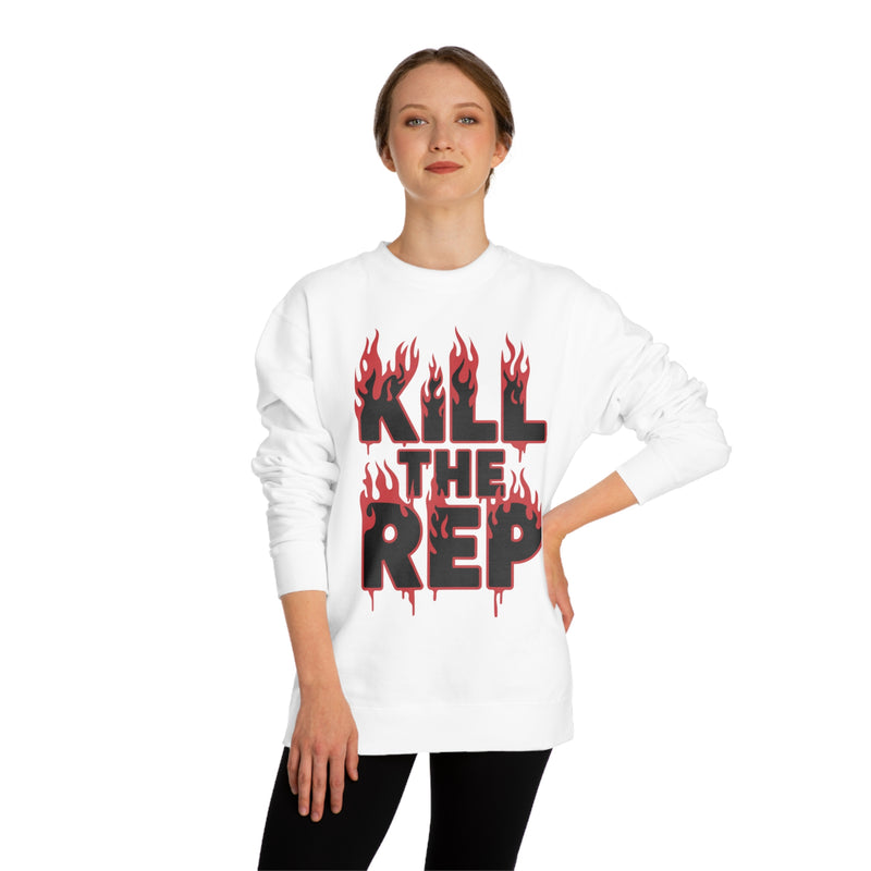 Kill the Rep Unisex Crew Neck Sweatshirt | Bold and Edgy Sweatshirt for Fitness Enthusiasts