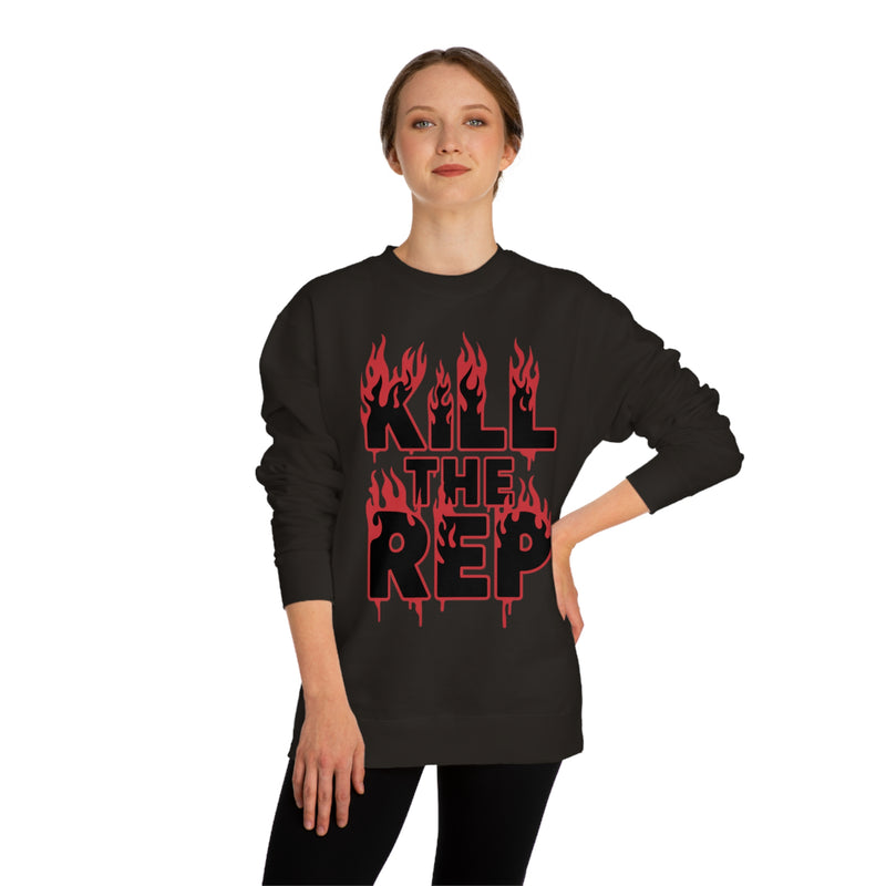 Kill the Rep Unisex Crew Neck Sweatshirt | Bold and Edgy Sweatshirt for Fitness Enthusiasts