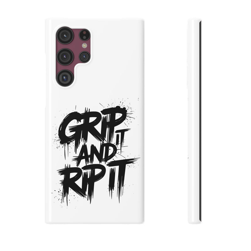 Stylish Slim Case with 'GRIP AND RIP IT' Design