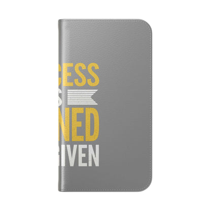 Earned Flip Case - Stylish Phone Wallet Success Is Earned Flip Case -