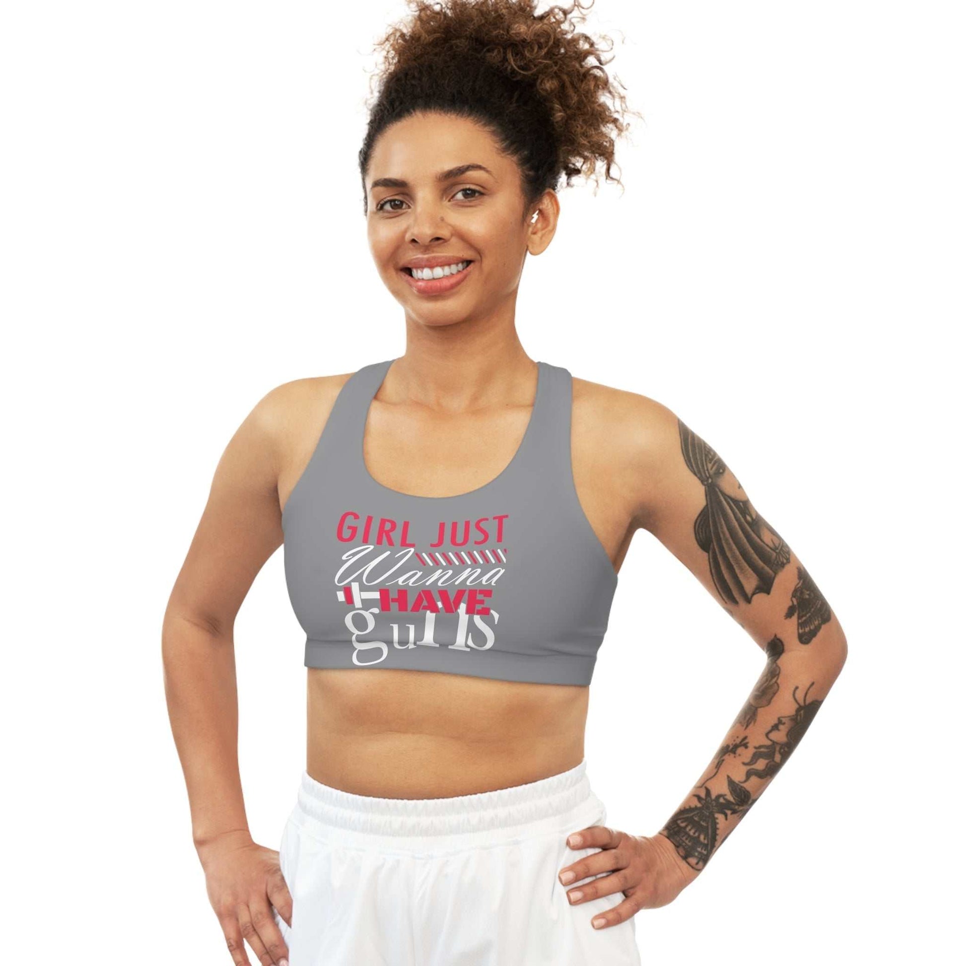 Empowering Seamless Sports Bra - "Girl