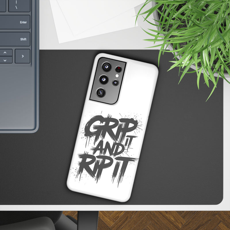 Stylish Slim Case with 'GRIP AND RIP IT' Design