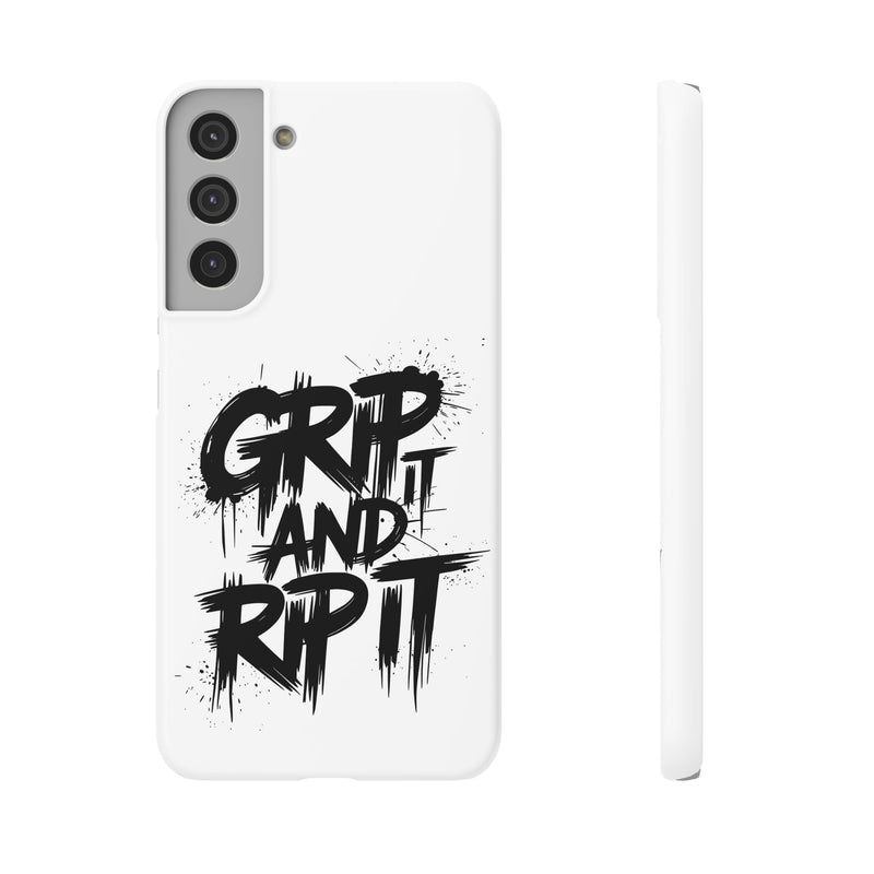 Stylish Slim Case with 'GRIP AND RIP IT' Design