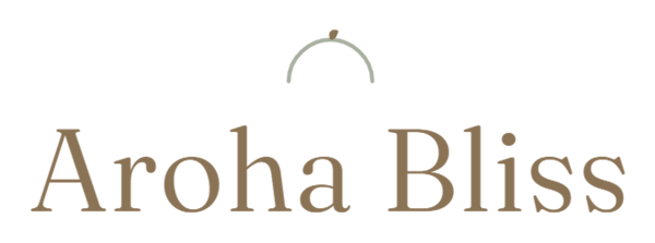 Aroha Bliss — warm wordmark logo
