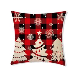Christmas Linen Pillow Cover Home Decoration